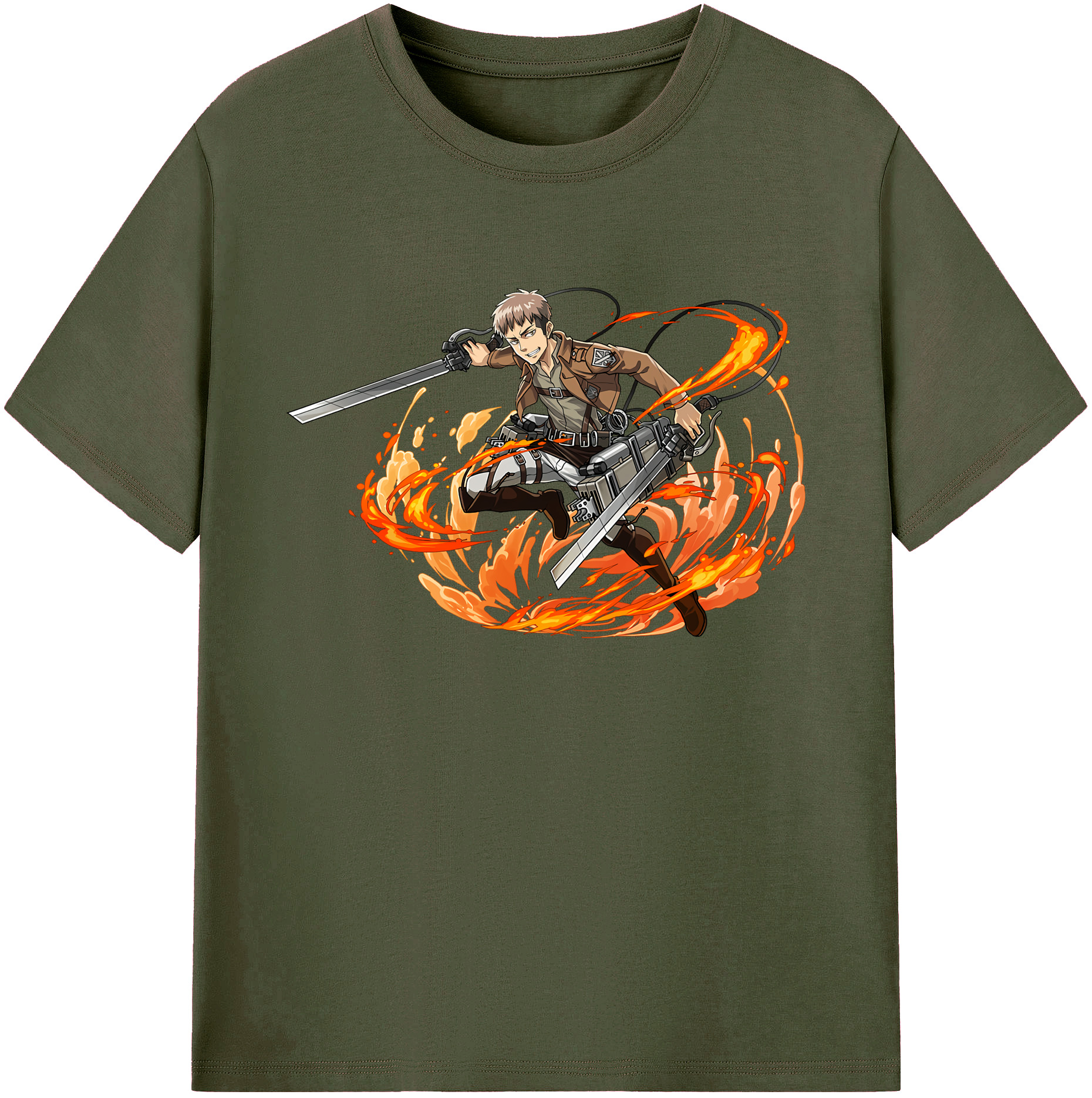 （画像用） 進撃の巨人 ジャン・キルシュタイン Attack on Titan Jean Kirstein 綿100％ メンズ半袖Tシャツ｜肌触りやわらか＆通気性